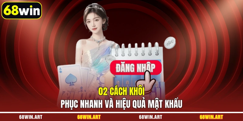 02 cách khôi phục nhanh và hiệu quả mật khẩu